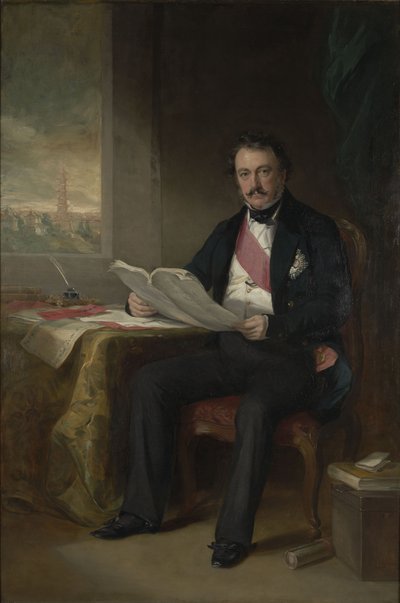 Portrait of Sir Henry Pottinger, 1st Baronet, Governor of Hong Kong (1789-1856) by Francis Grant